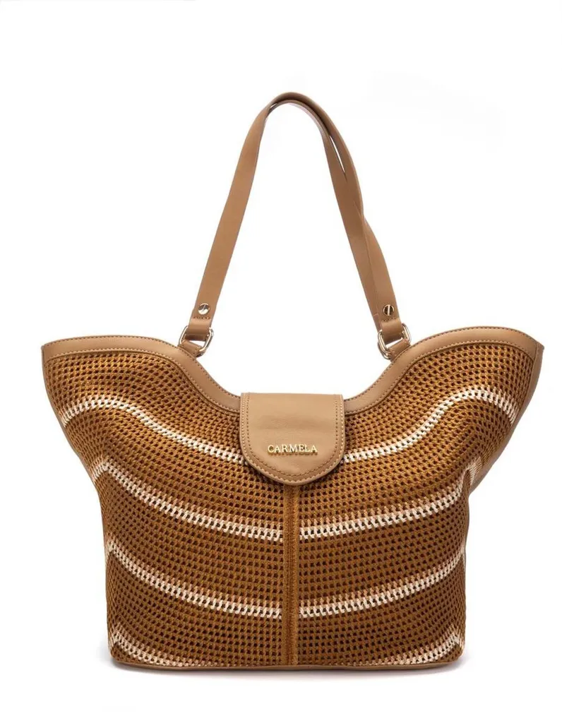 Sac à main léger Carmela 186217c marron pour éviter le mal de dos