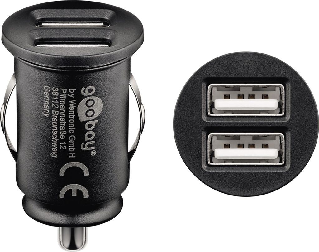 Doppio caricatore USB per auto (12 W) Immagine del prodotto 