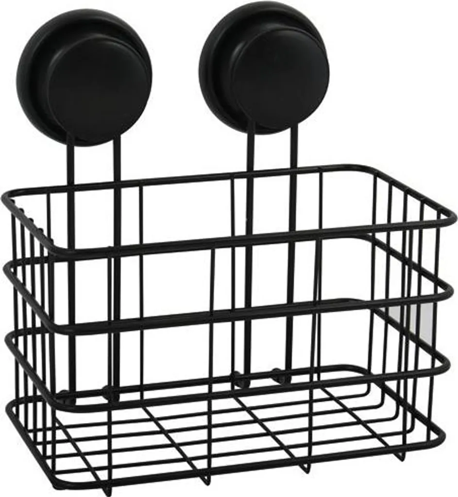 Étagère de Douche sans Perçage MSV Panier Chromé 20x16x22cm Fixation