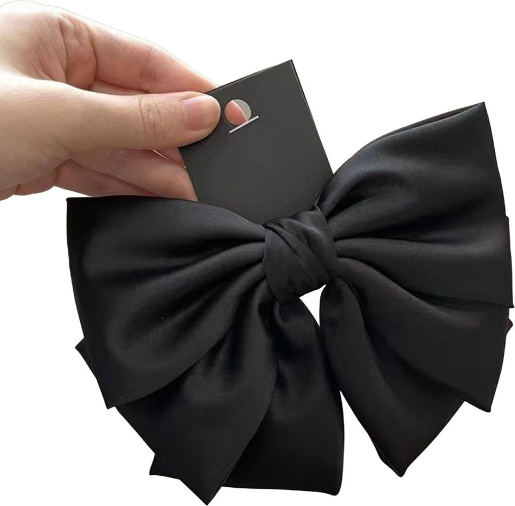 Haarspangen für Damen, Satin-Schleifen-Dekor, für den Hinterkopf, Haarkralle, glatte Oberfläche, Haarspange, Haar-Accessoires, Haar-Styling-Tool