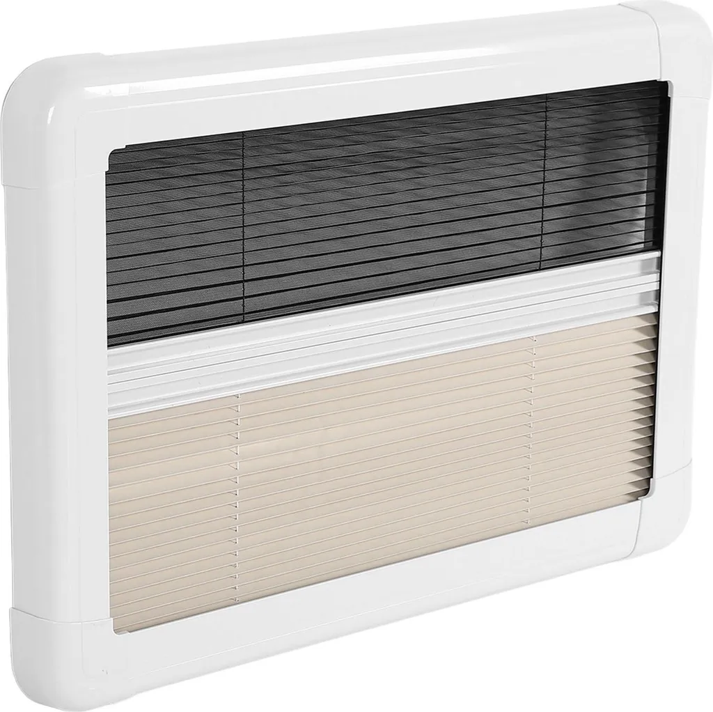 Store plissé intérieur pour camping-car 28 x 20 pouces occultant gris