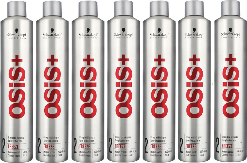 Osis Freeze Laque Fixation Forte Séchage Rapide - Lot Économique 7x500ml