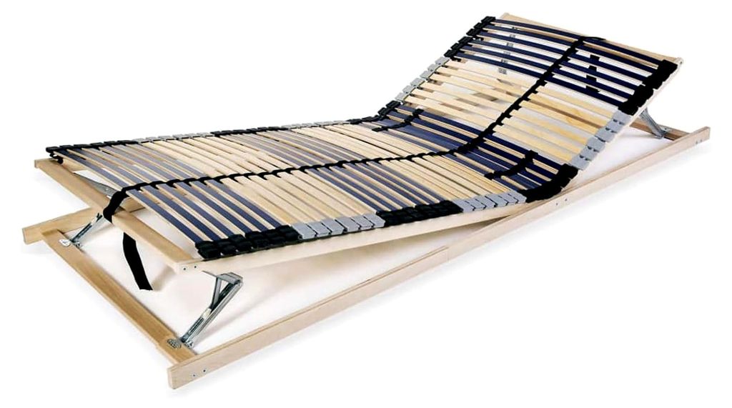 Robuster Lattenrost aus Buchen- und Birkenholz, 195x90x10 cm, 7 Komfortzonen, verstellbar - Für optimale Schlafqualität