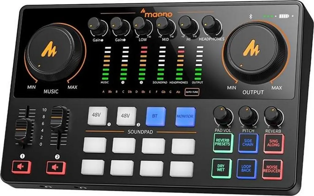 Table de mixage Maono AME2 GEN2 pour créer un podcast vidéo à la maison