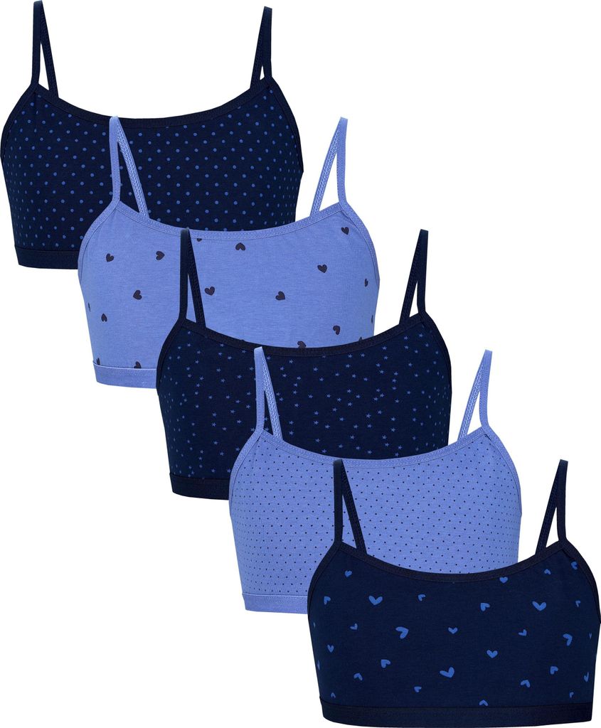 TupTam Mädchen Bustier mit Spaghettiträger 5er Pack, Farbe: Produktbild 