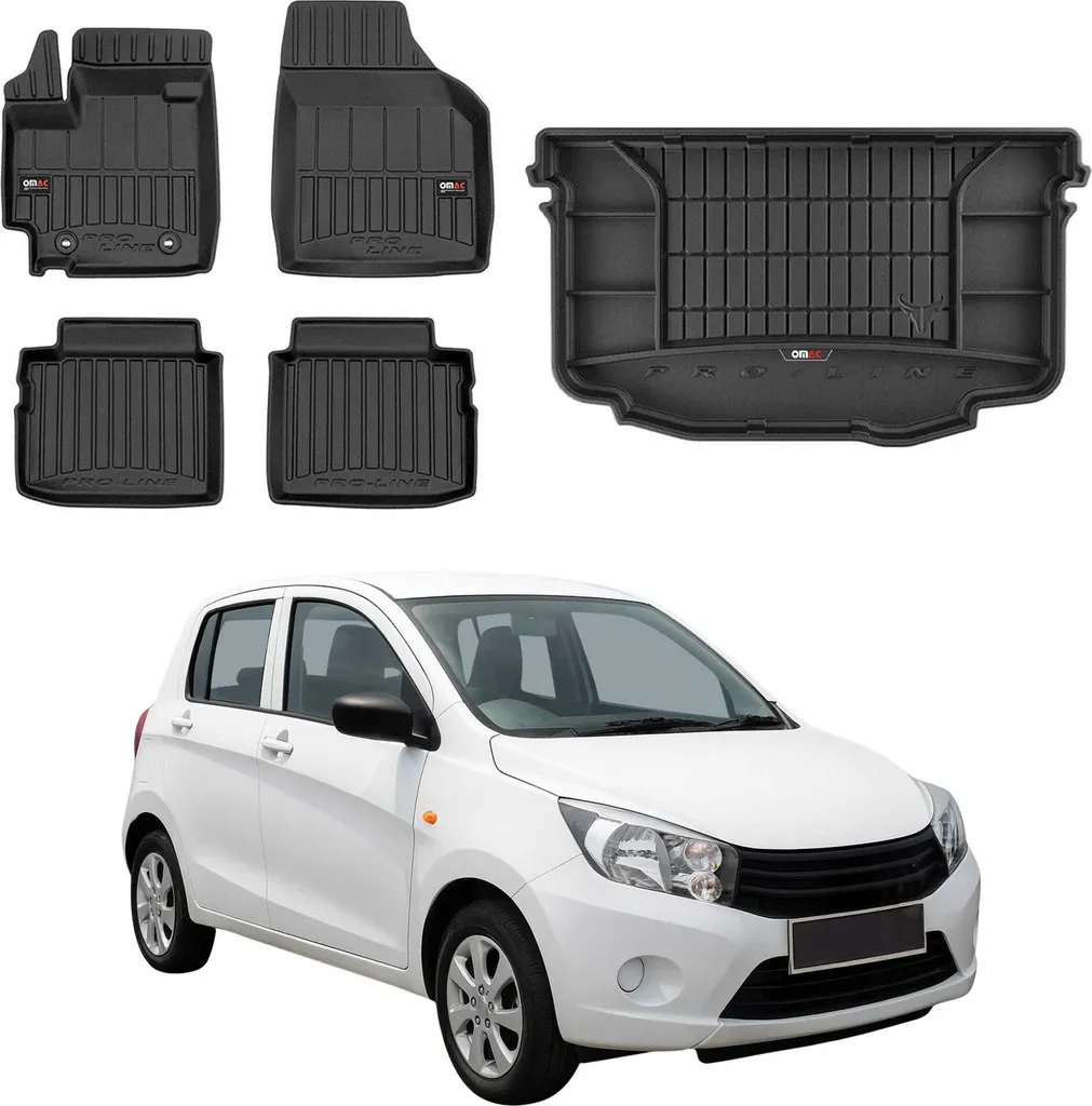 Tappetini Gomma Suzuki Celerio 2014-2020 | Set 5 Pezzi OMAC Su Misura