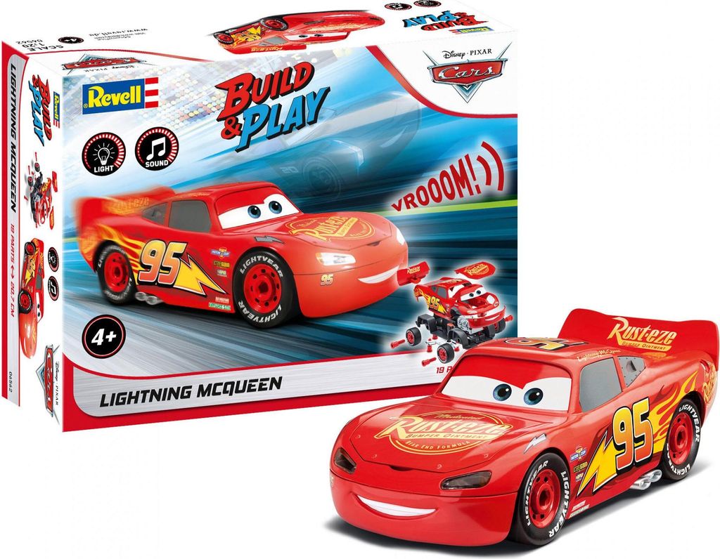 Revell Lightning McQueen Disney-Cars Auto mit Licht&Sound Image du produit 