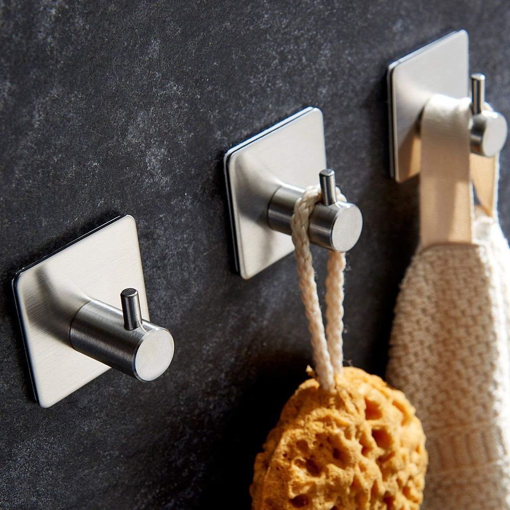 Handtuchhaken Haken Selbstklebend Bad und Küche Produktbild 4