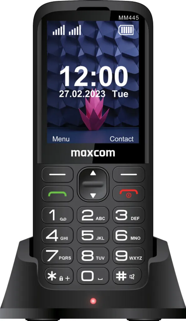 Téléphone portable senior facile à utiliser 4G Maxcom avec base charge - 3