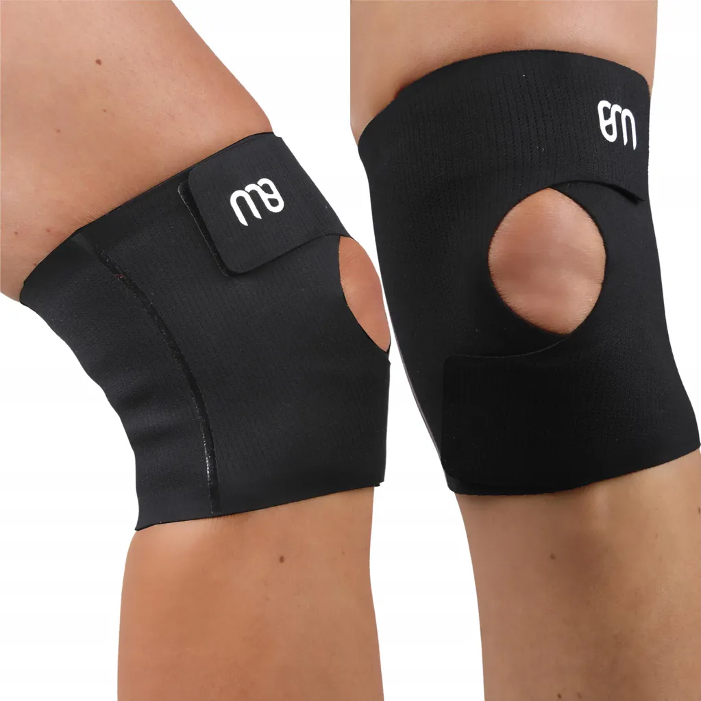 Stabilisateur Genou Élastique Noir Confortable - Ajustement 35-47 cm - 4