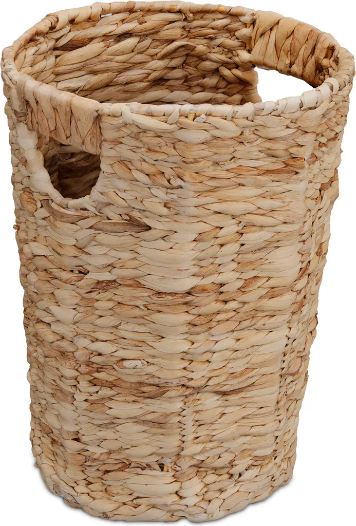 Cestino Relaxdays in Giacinto d'Acqua: Cesto Portaoggetti Naturale Intrecciato