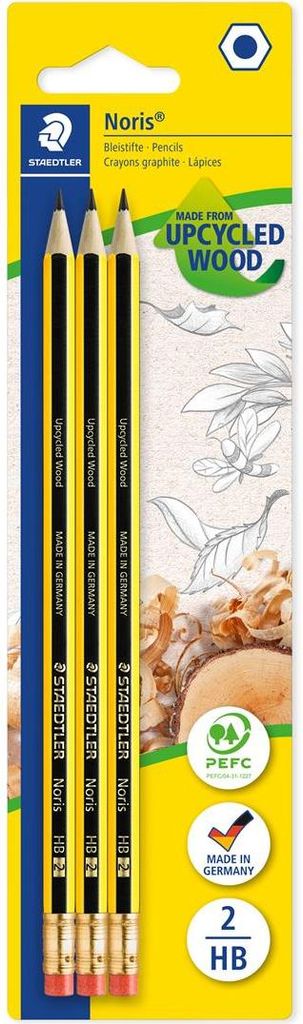 STAEDTLER® 122-2BK3DA Matita Noris HB 3St BK 100% PEFC Immagine del prodotto 