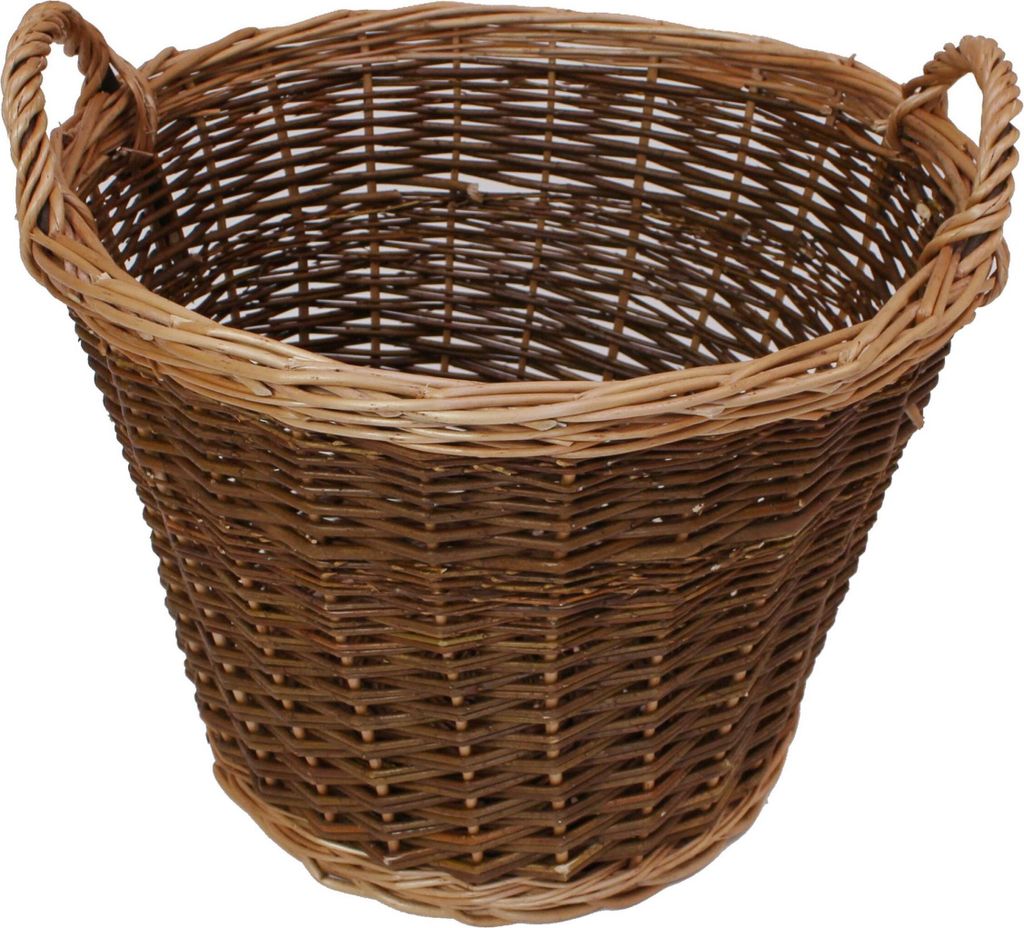 Füllkorb aus Weide, mit Griffen, Holzkorb, Pflanzkorb, Kartoffelkorb