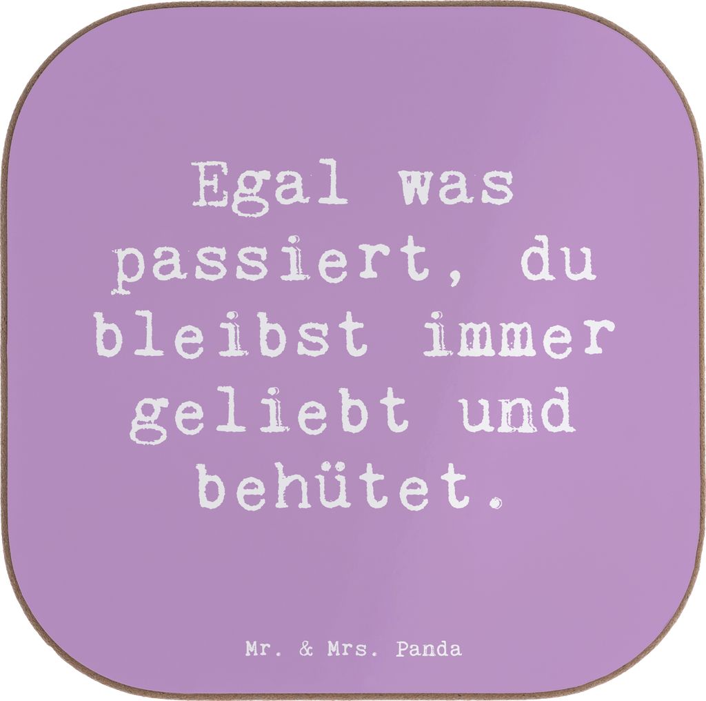 Mr. & Mrs. Panda Untersetzer für Gläser Spruch Trennung von Produktbild 