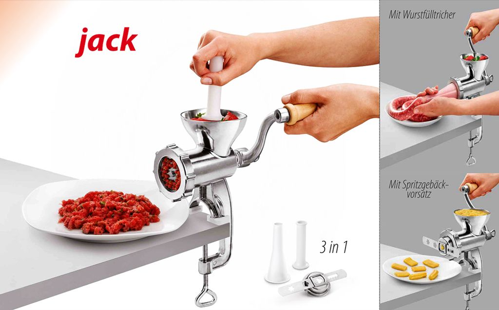 Metaltex Mlynček na mäso 3 v 1 Jack Aluminium Obrázok produktu 21