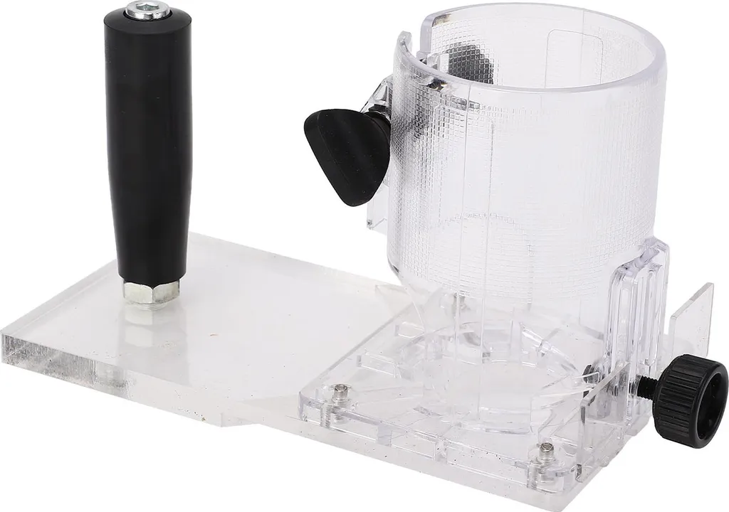Couvercle de Protection pour Défonceuse à Bois avec Base Transparente