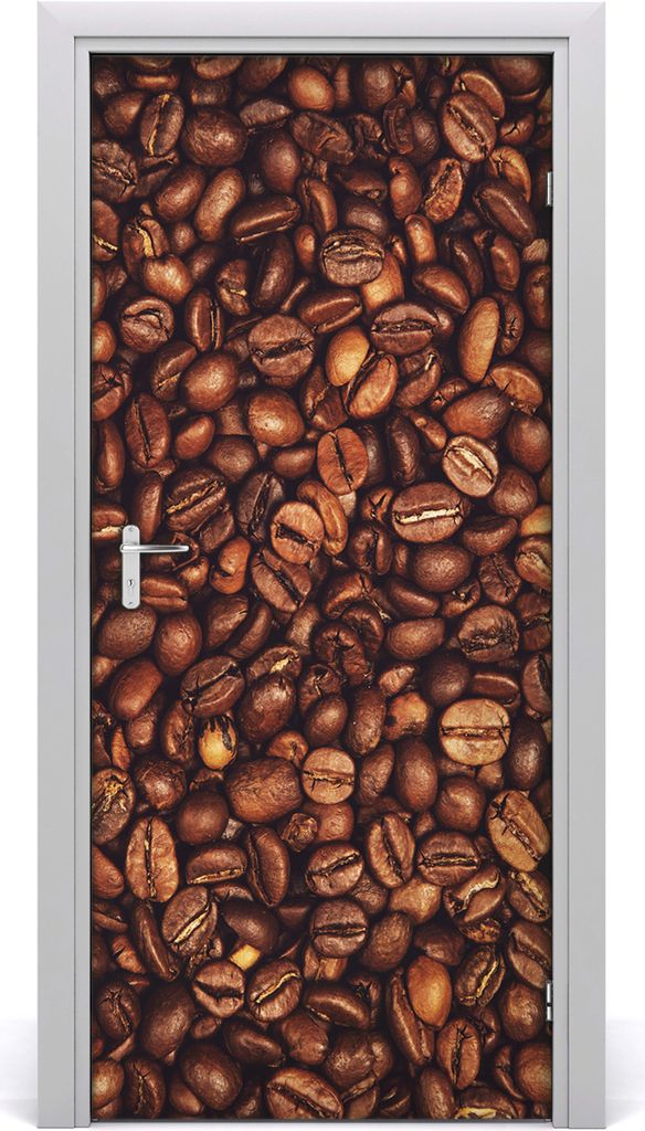 Tulup Türaufkleber 95x205 cm Dekorative Aufkleber Selbstklebend Wasserdichte Tapete Abnehmbar Schlafzimmer Wohnzimmer Wohnkultur - Kaffeebohnen
