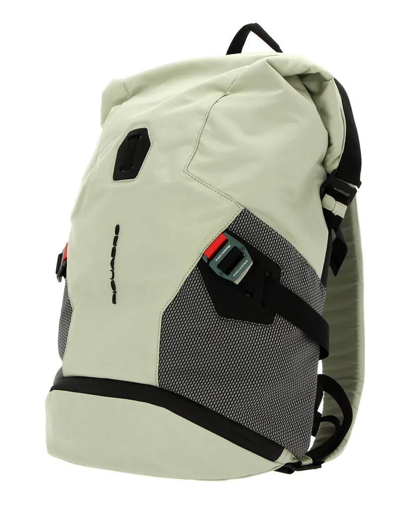 Sac à dos Piquadro Vert Clair Tissu Technique avec Compartiment PC
