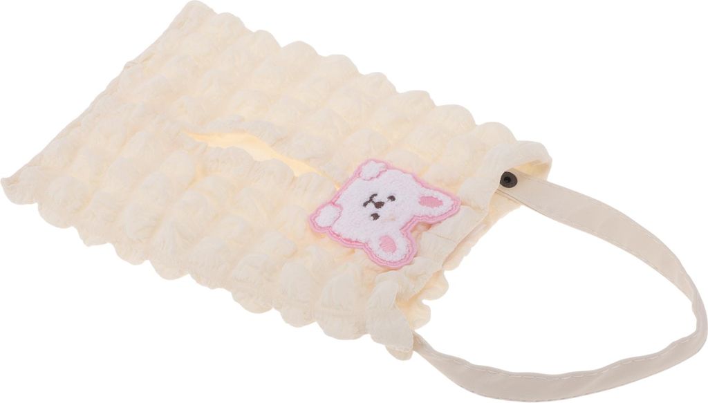 Auto-Taschentuchhalter Auto-Taschentuchbox-Organizer Blätterteig Polyester 28x18x2cm Beige Hase 1 Stk.