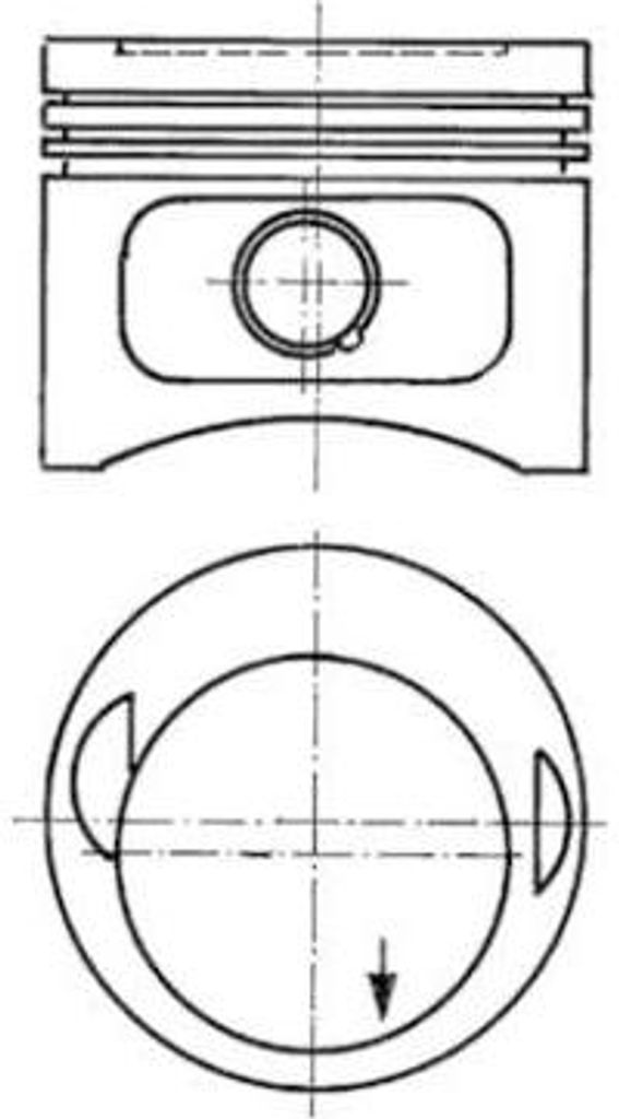 KOLBENSCHMIDT 93968600 Kolben OE 1020300237 kompatibel mit A6 4A