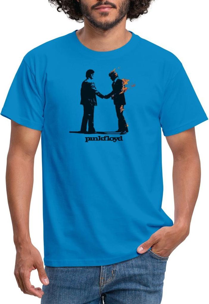 Spreadshirt Pink Floyd Album Cover Und Logo Männer T-Shirt, 4XL, Royalblau