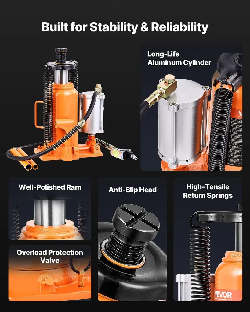 Cric bouteille hydraulique 20T : la solution pour levage difficile