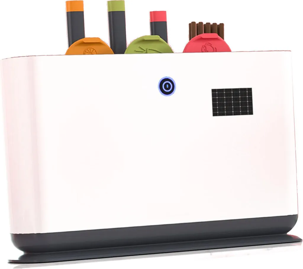 Support couteaux autonettoyant UV avec séchage à air chaud ventilé