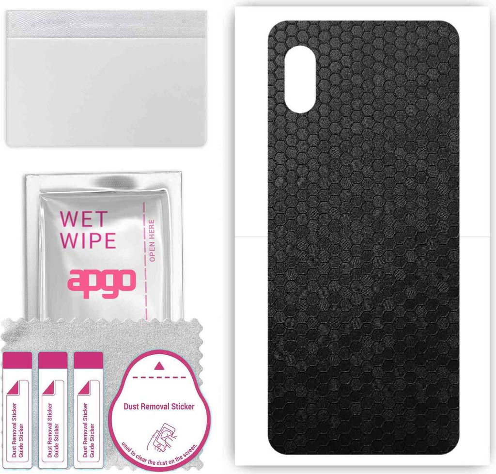 apgo Rückseite Schutzfolie, Skin, kompatibel mit Samsung Galaxy A21 SC-42A, Hinten Displayschutzfolie aus Vinylfolie, kratzfest, einfache Montage ...