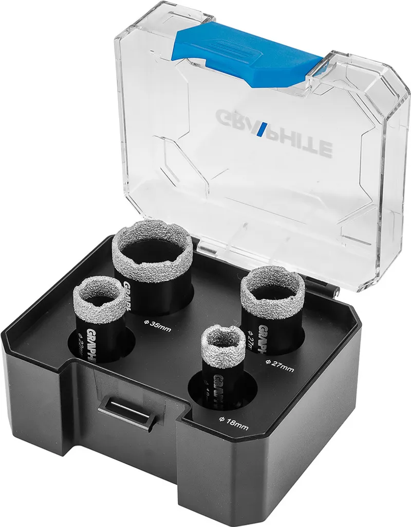 Foret Diamant M14 GRAPHITE : Percez le Carrelage sans Fissure Ø18-35 mm