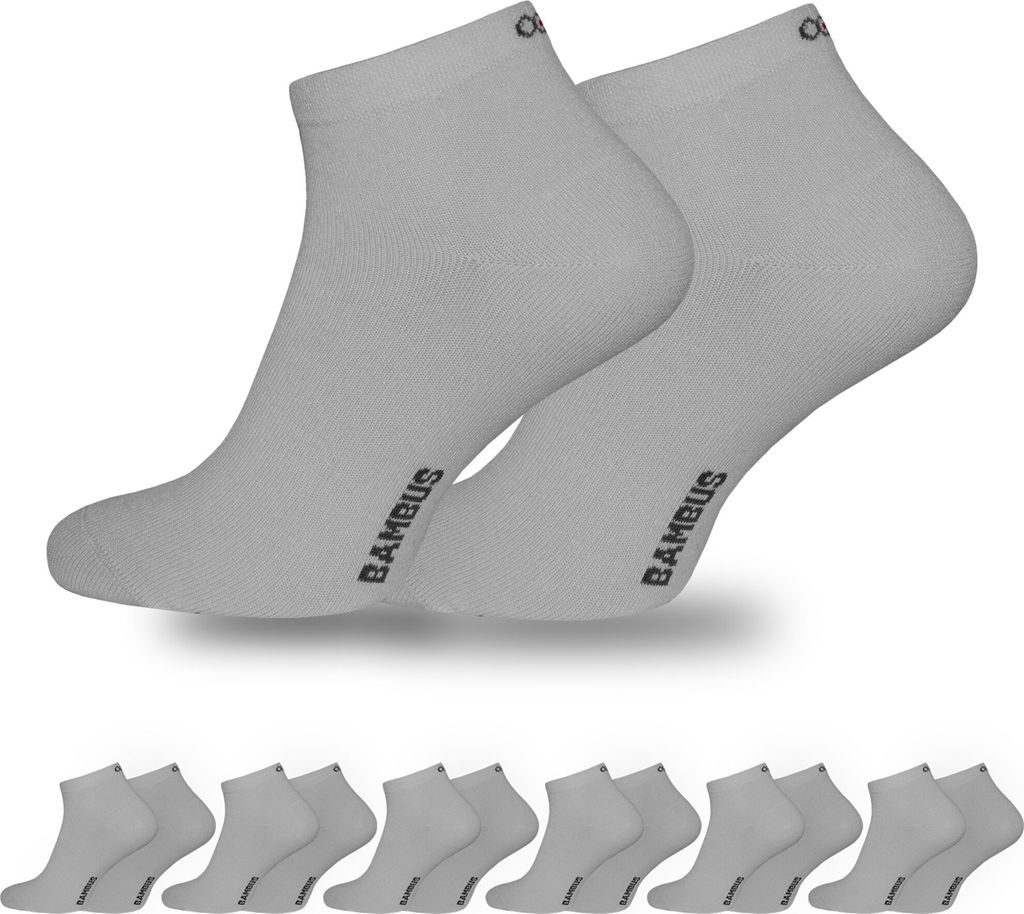 OCERA 6x Bambus Kurzschaft-Socken (Uni) für Damen und Produktbild 