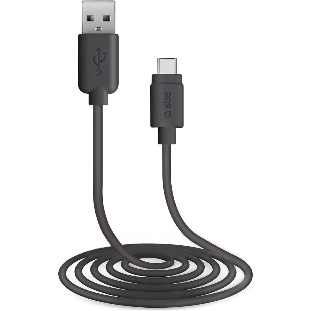 Câble USB-C sbs 2 mètres avec connecteurs renforcés et charge stable