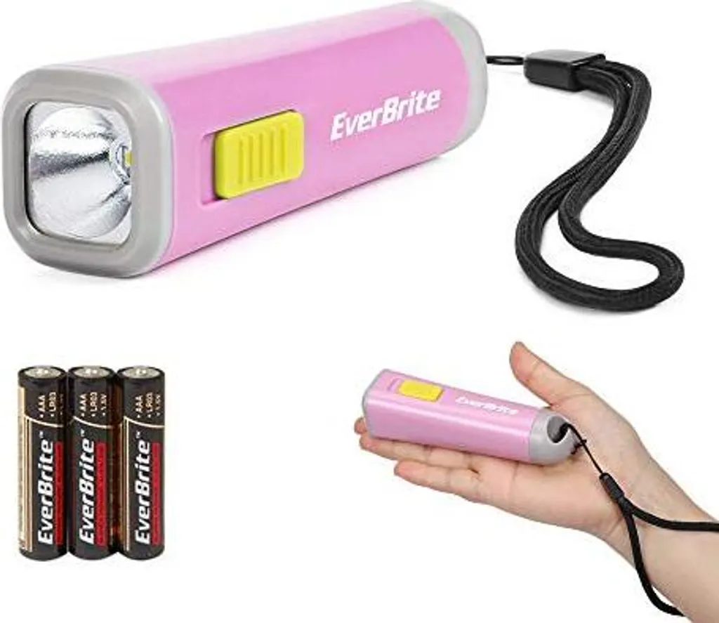 Set di 3 mini torce elettriche alimentate a batteria da 9 V, luce