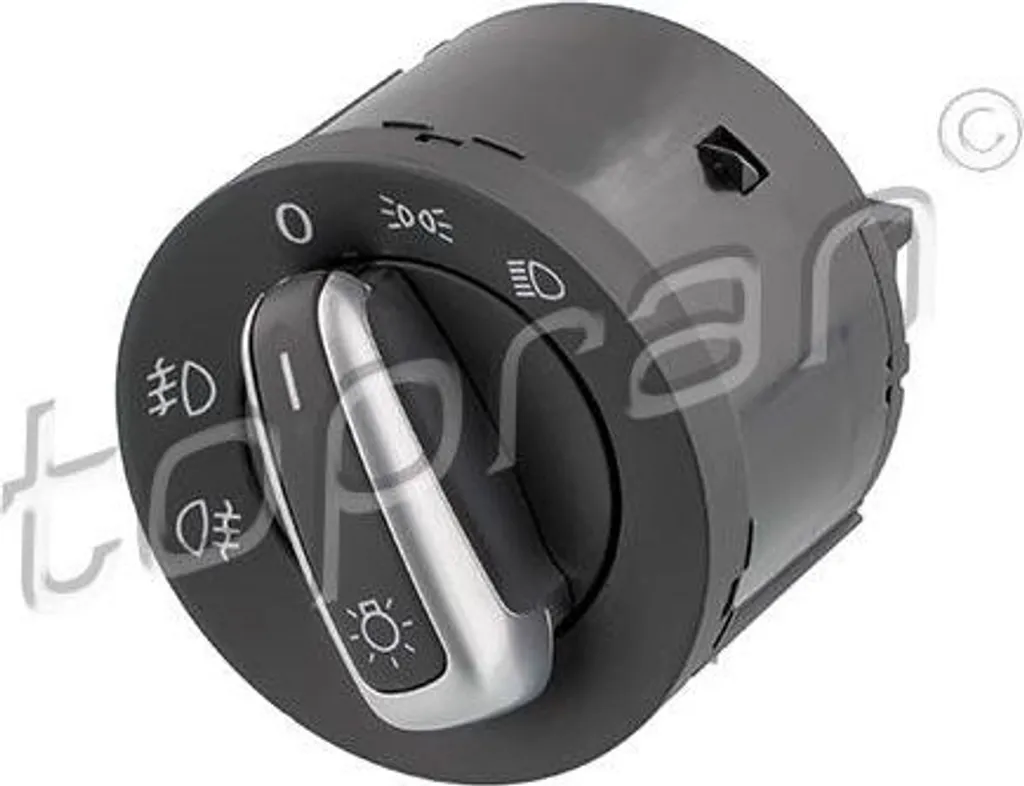 Interruttore Luci Cromato TOPRAN 116 036 per VW Golf 6 e Tiguan 10-Pin