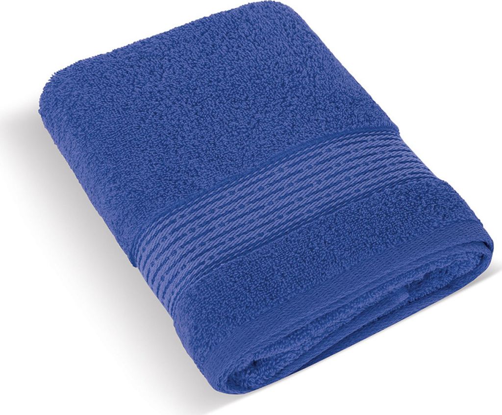 Frottierhandtuch 70x140cm Streifen 450g dunkelblau Produktbild 