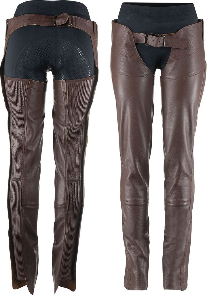 Horze Blake Vollchaps aus Leder, Braun, M