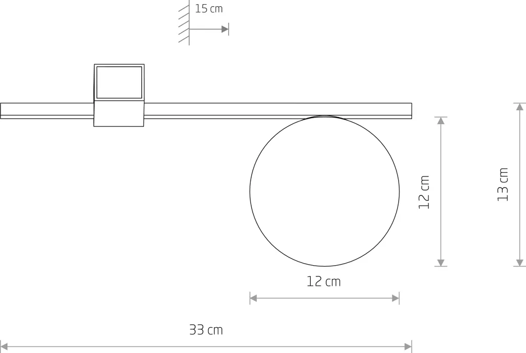 Plafonnier PIK Compact Noir et Blanc : Éclairage Élégant Petit Espace
