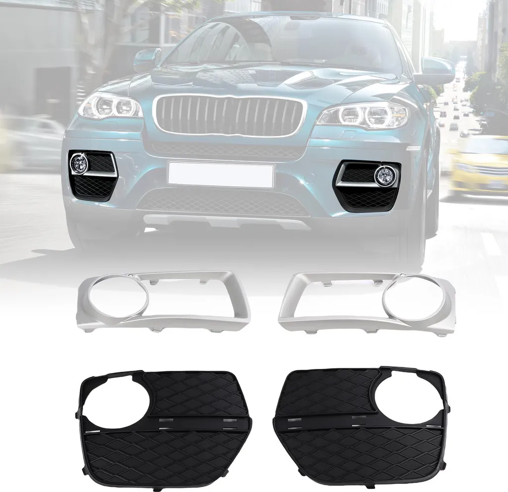 Inserts de calandre ABS étanches pour antibrouillards BMW X6 1 paire - 3