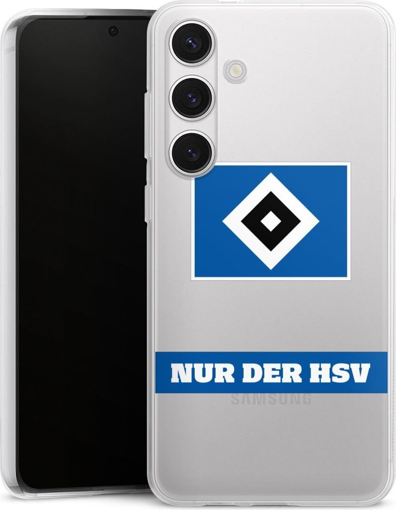 DeinDesign Handyhülle für Samsung Galaxy S24+ Silikon Hülle Case Smartphone Schutzhülle HSV Hamburger SV Statement