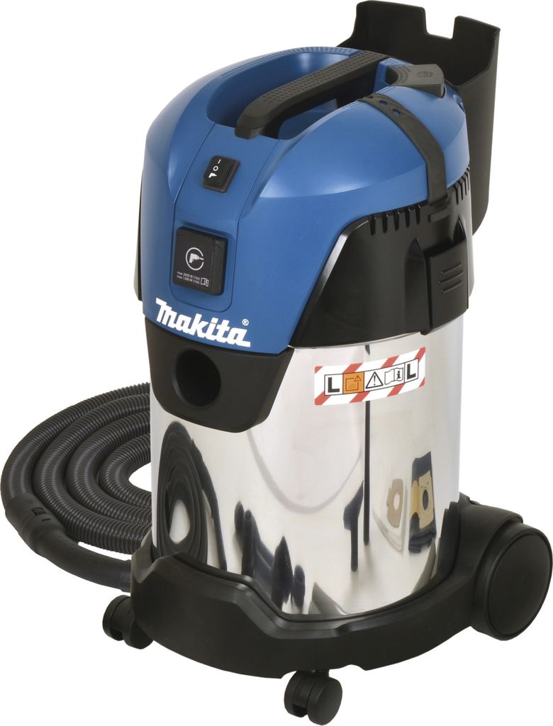 Makita VC3011L, Suchy i Mokry, Czarny, Niebieski, Biały, 30 Zdjęcie produktu 