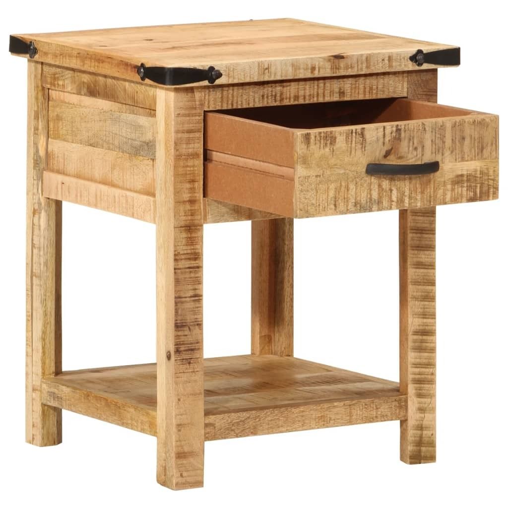 "2026 Aktion"Nachttisch für Schlafzimmer - elegantes Design - Nachtkommode - 40x40x50cm Massivholz Mango - Nachttische & -schränke NeuMöbel339680