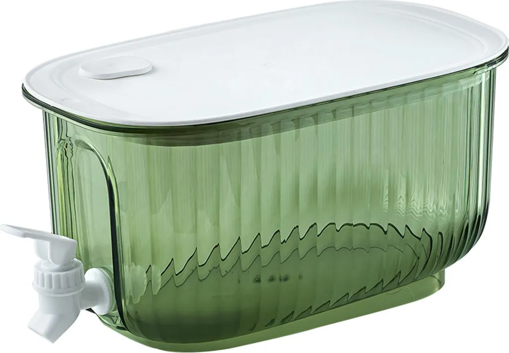 Bouilloire Froide avec Robinet en Plastique Alimentaire Épaissi Vert