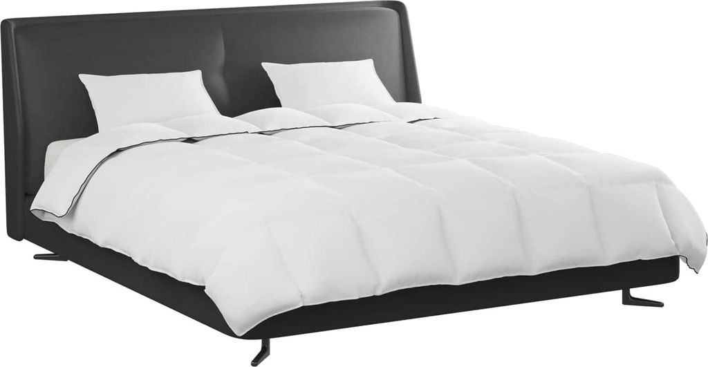 Langlebige Winterbettdecke mit Kissen 3 pcs - Montage erforderlich - Weiß Daunenfeder - Bettwäschen Möbel798313