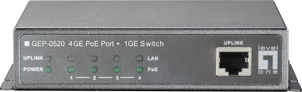 Switch PoE 60W LevelOne GEP-0520 - Alimentation par Câble Ethernet - 3