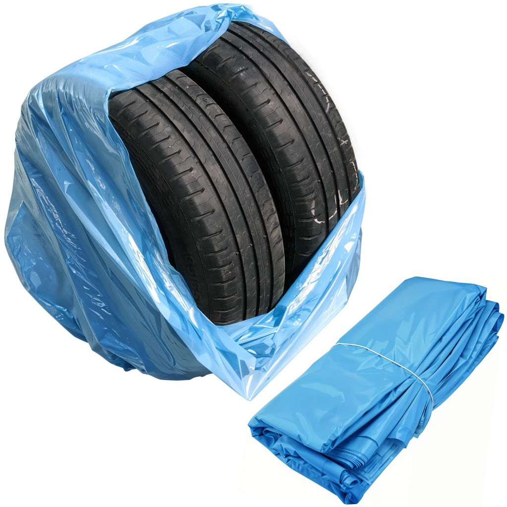 20x Sacs à pneus bleus 1000 x 1000mm, LDPE, 30 µm Image du produit 