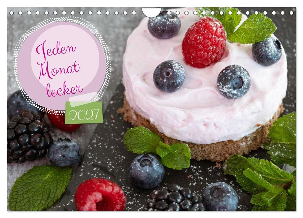 Jeden Monat lecker (Wandkalender 2027 DIN A4 quer), CALVENDO Monatskalender