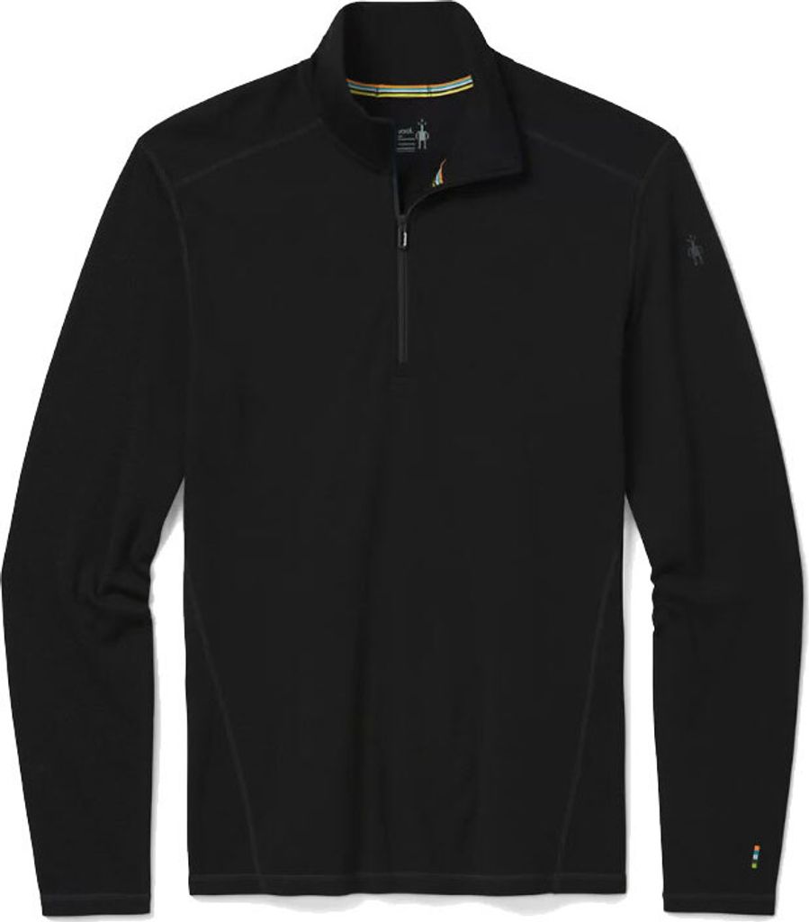 Smartwool Baselayer da uomo in Lana 25" con zip 1/4, nero S Immagine del prodotto 