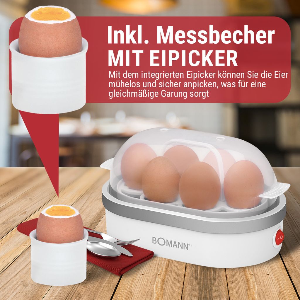 Bomann Eierkocher für bis zu 6 Eier | Egg Cooker mit Produktbild 3