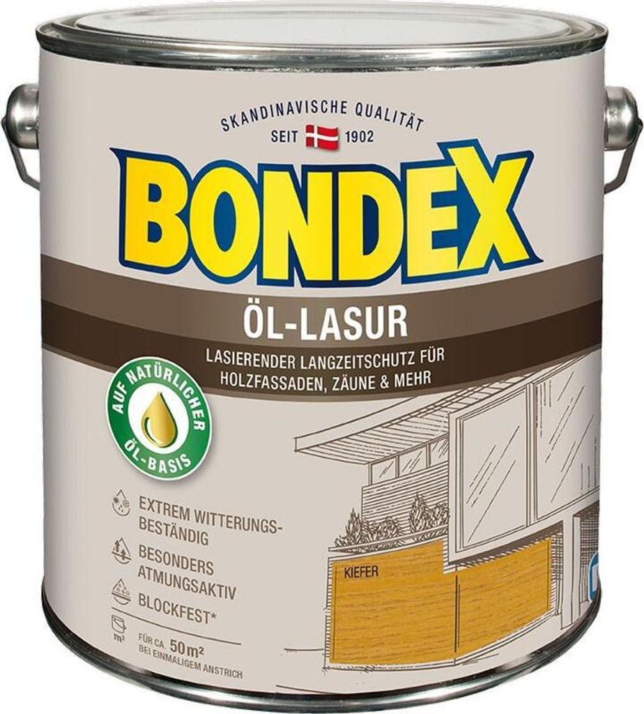 Bondex Öl-Lasur Kiefer 2,50l - 391324 Produktbild 