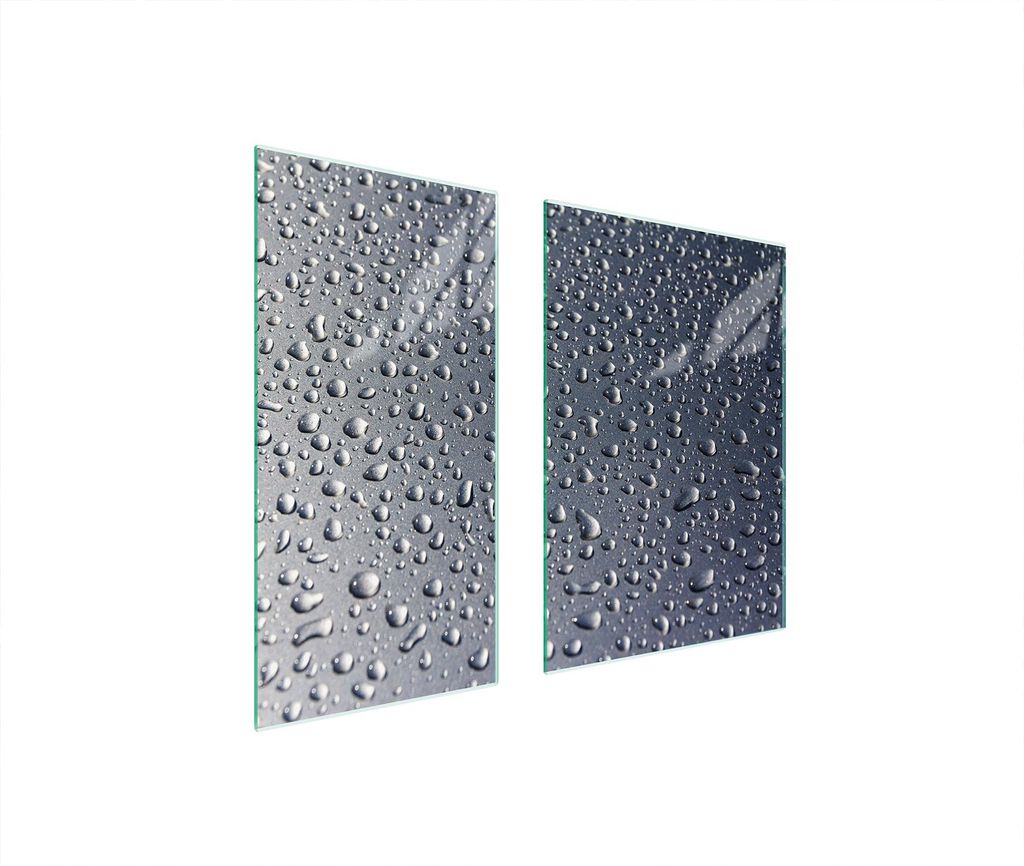 Glasschutzplatte 75X52 Tropfen