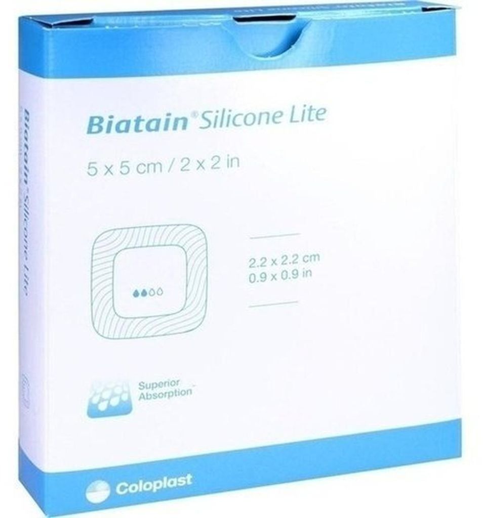 BIATAIN Silicone Lite Schaumverband 5x5 cm Produktbild 